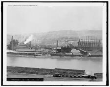 Photo:Carnegie blast furnaces, Homestead, Pa. picture