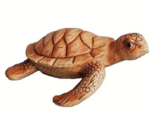 Wood Look Sea Turtle Figure 4