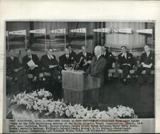 1959 Press Photo President Eisenhower speaks at NATO ceremony in Washington picture