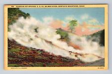 Sawtooth Mountains ID-Idaho, Sunbeam Hot Springs, Antique, Vintage Postcard picture