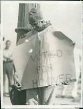 1932 Wm G Healey Tied To Post Losing Hoover Re-Election Bet Politics 7X9 Photo picture