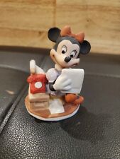VINTAGE WALT DISNEY PRODUCTIONS MICKEY AND MINNIE MOUSE BISQUE PORCELAIN FIGURE picture