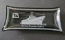SS BAHAMA STAR Eastern Steamship Lines Souvenir Glass Trinket Dish 8.5