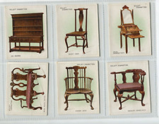 1923 W.D. & H.O. WILLS CIGARETTES OLD FURNITURE 2ND SERIES TOBACCO CARD SET picture
