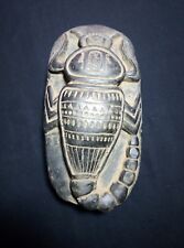RARE ANTIQUE ANCIENT EGYPTIAN Scarab Beetle Hieroglyphs Carved Stone 1276 Bc  picture