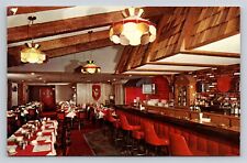 Buffalo NY Washington Square Restaurant Sports Bar Vtg Postcard Interior View picture