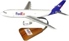 FedEx Express Airbus A310-300F Desk Top Display Wood Jet Model 1/100 SC Airplane picture