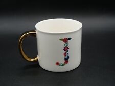 Opalhouse porcelain floral  Monogram mug  
