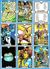 Excalibur 1989 Comic Images Complete 45-Card Set (nrmt) Marvel Comics (B) picture