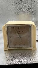 Vintage Telechron  7H91Little Tel Ivory Electric Alarm Clock 1094’s-1950’s Mid picture