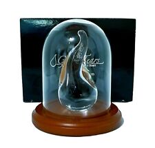 Glass Tears Traditional Handcrafted Solid Glass Sculpture with Dome and Base picture