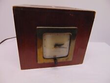 Vintage Columbia 300  electrical Clock wooden box 7