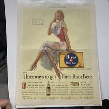 Rolf Armstrong Vintage Hires Root Beer Illustration Ad ‘33 Saturday Evening Post picture