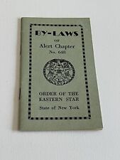 By-laws Of Alert Chapter No. 648 Order Of The Eastern Star State Of New York picture