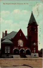 Postcard 1911 The People's Temple Fairmount, West Virginia picture