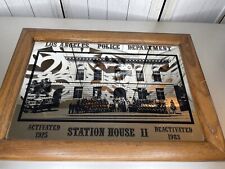 Vintage Los Angeles Police Department Wall Mirror Station House II 1925-1983 picture