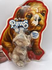 My Friend PAWS/Collectable Dog Figurine Real Soft Fur/4” VINTAGE RARE New Sealed picture