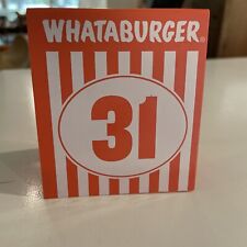 Vintage Early 2000’s Whataburger Number 31 picture