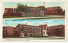 Dubuque Junior High Schools, Iowa IA antique unposted postcard picture