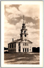 Hancock New Hampshire 1940s RPPC Real Photo Postcard Meeting House Church picture