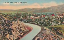 Postcard Scenic Highway El Paso Texas Mt Franklin American Rockies TX picture