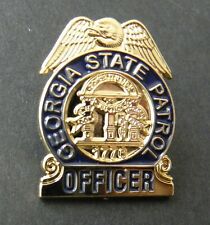 GEORGIA STATE PATROL OFFICER STATE LAPEL PIN 1 INCH picture