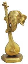 Brass Showpiece Guitar With Ganesh Statue  11*7.5*8.5 Inch picture