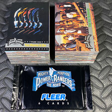 POWER RANGERS THE MOVIE COMPLETE 150-CARD TRADING CARDS SET 1995 FLEER +WRAPPER picture