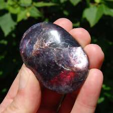 2in 49g AAA Gem Lepidolite Crystal Palm Stone, Madagascar picture