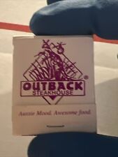 c1990s Outback Steakhouse Orlando Florida FL Matchbook Full 20 Strike picture