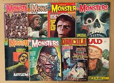 6 Famous Monsters Of Filmland Magazine Lot Early 1970's + Dracula Lives & Mad picture
