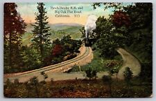Hetch Hetchy RR & Big Oak Flat Road Train Track CA C1937 Postcard M20 picture
