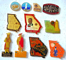 Lions Club Pins -  MISC. GROUP OF GEORGIA STATE PINS picture