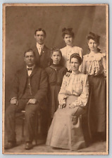 Original Old Vintage Studio Photo Family Ladies Dresses Gentlemen Suits 1920's picture