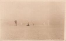 Vintage 1912 RPPC Ships of the Atlantic Fleet Target Practice Clarke & Muller #2 picture