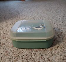 Vintage Tupperware Hinged Storage Container 1981-2 Blue Duck Decals picture