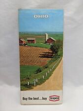 Vintage 1968 Texaco Ohio Brochure Map picture