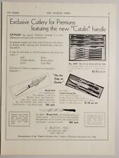 1931 Print Ad Catalin Cutlery Knives & Forks, Wonder Knife J Busch New York City picture