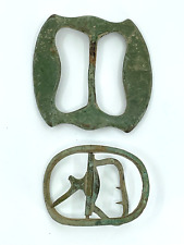 2- 1700's Colony Belt Buckles Metal Detector Finds picture