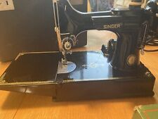 Vintage 1951 Singer Featherweight Sewing Machine With hard Case PERFECT cond. picture
