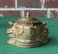antique Tiffany Studios large Spanish inkwell c. 1915, #1883,  very desirable picture