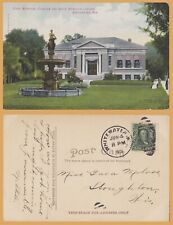 Whitewater, WIS., Birge Memorial Fountain and White Memorial Library - 1908 picture