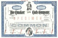 Quaker Oats Co. - Specimen Stock Certificate - Specimen Stocks & Bonds picture