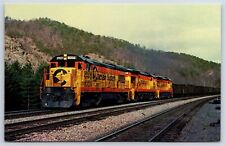 Postcard Train Locomotive Chesapeake & Ohio C&O Chessie's System #8206 AQ24 picture