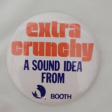 VTG Booth Trade Show Company Exhibit Pin Button Extra Crunchy Sound FisherBoy picture