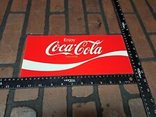 Vintage Enjoy Coca Cola Sticker Decal Large 12×6 USA picture