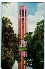 Postcard FL Lake Wales Singing Tower Reflecting on Water Bok Gardens Unposted picture