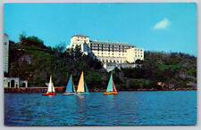 The Castle Harbour Hotel Sailboat Motorboat Sailing Bermuda Postcard picture