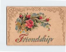 Postcard Friendship Greeting Card Flowers Art Print picture