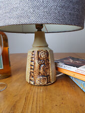 Bernard Rooke Pottery Brutalist Modernist Ceramic Table Lamp PAT Tested picture